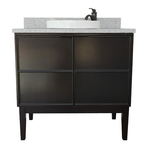 Gracie Oaks Epping 37'' Single Bathroom Vanity with Stone Top Wayfair